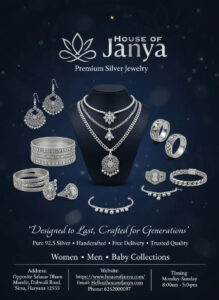 Silver plate for pooja