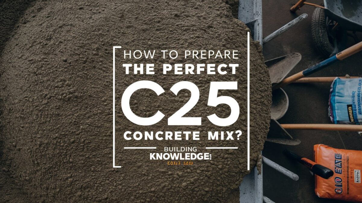 How to Prepare the Perfect C25 Concrete Mix?