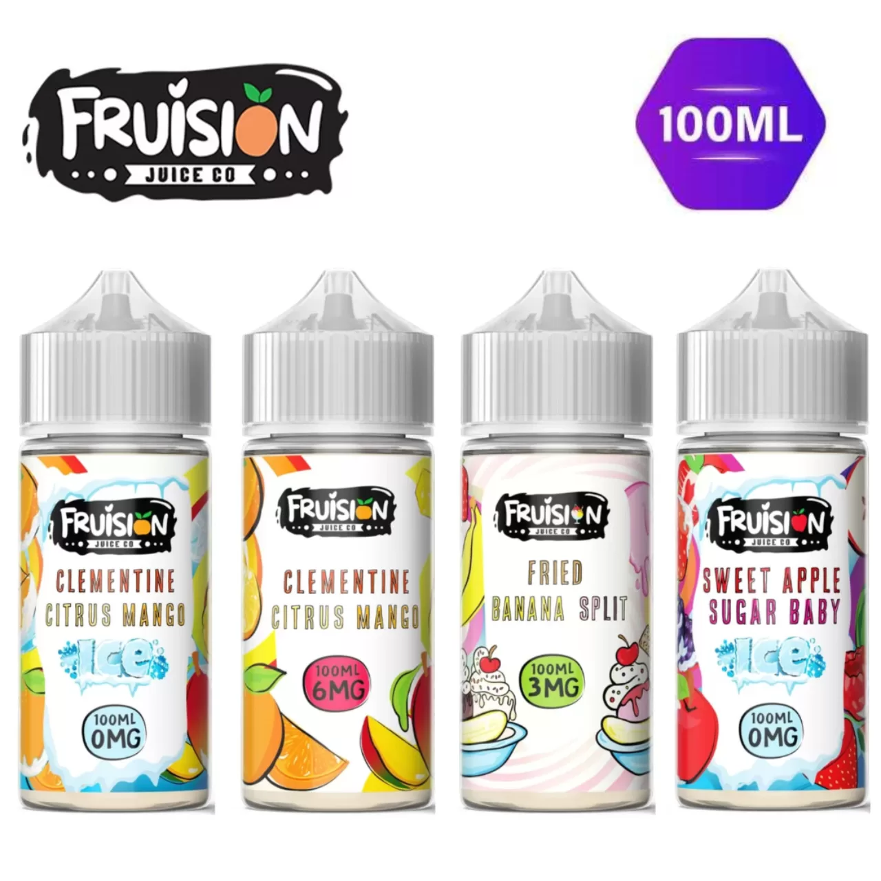 Fruision 100ml E-Juice 3MG Collection