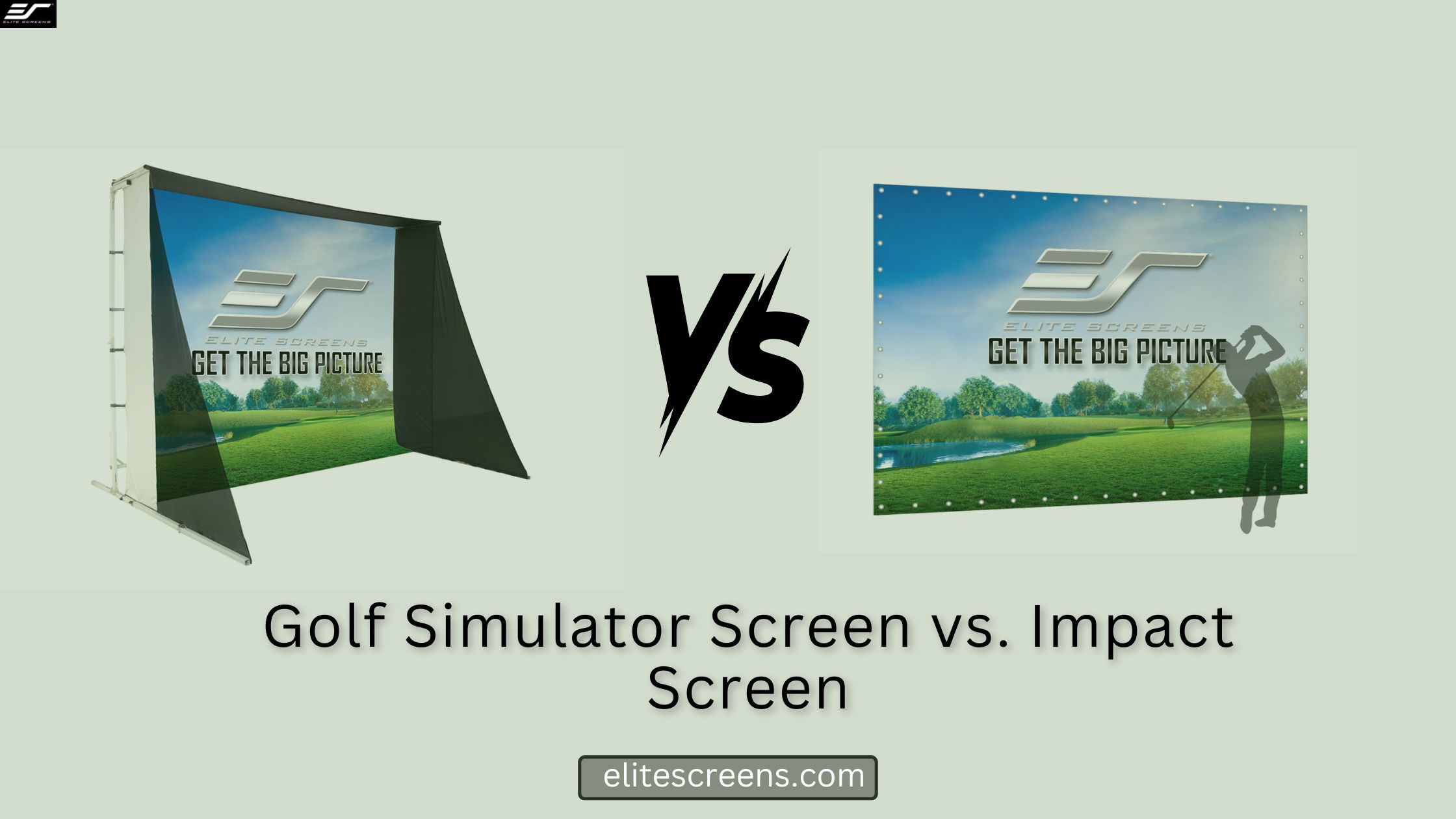 Golf Simulator Screen vs. Impact Screen