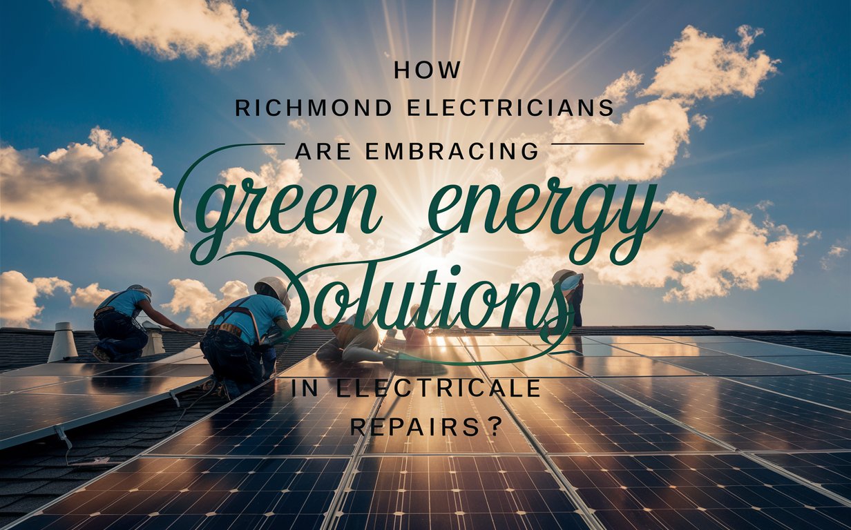 How Richmond Electricians Are Embracing Green Energy Solutions in Electrical Repairs?