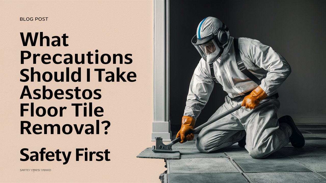 What precautions should I take for asbestos floor tile removal?