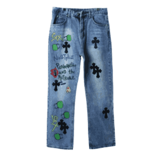 Chrome -Hearts -Jeans