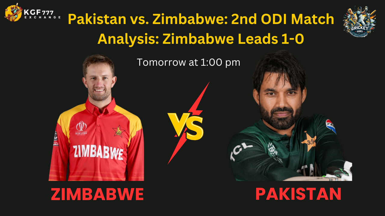 Pakistan vs. Zimbabwe: 2nd ODI Match Analysis: Zimbabwe Leads 1-0