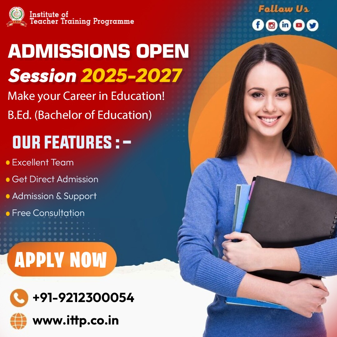 B.Ed from CRSU at ITTP, Call Now 9212300054