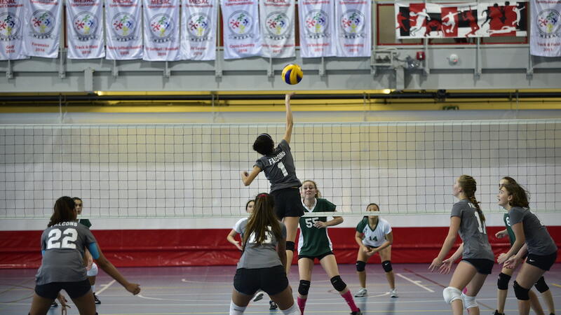 indoor volleyball court