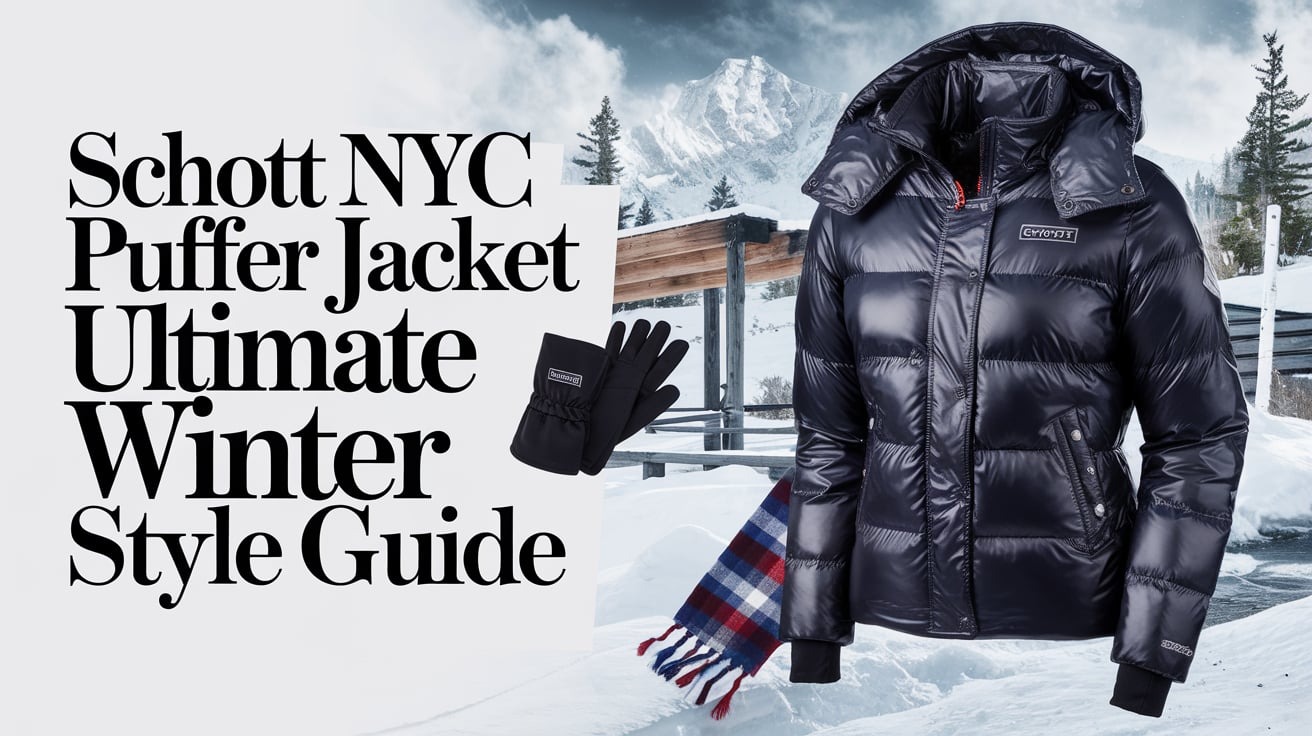 Schott NYC Puffer Jacket Ultimate Winter Style Guide