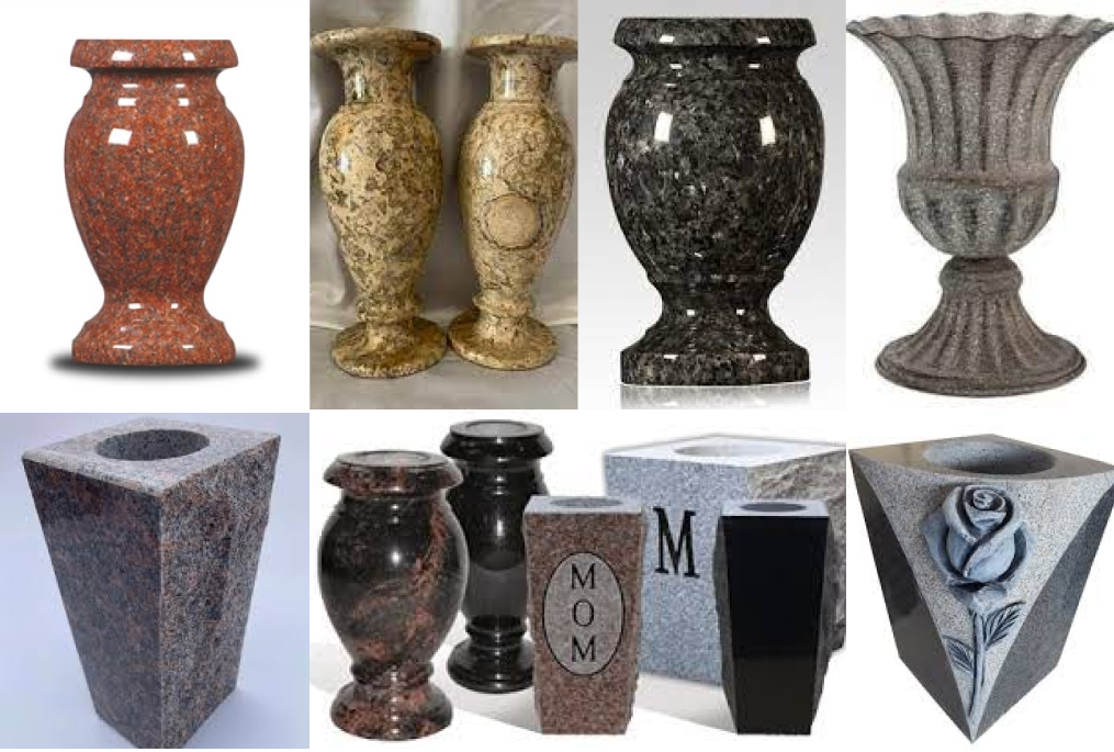 granite vases