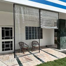 all-weather exterior PVC roll-up sun shades