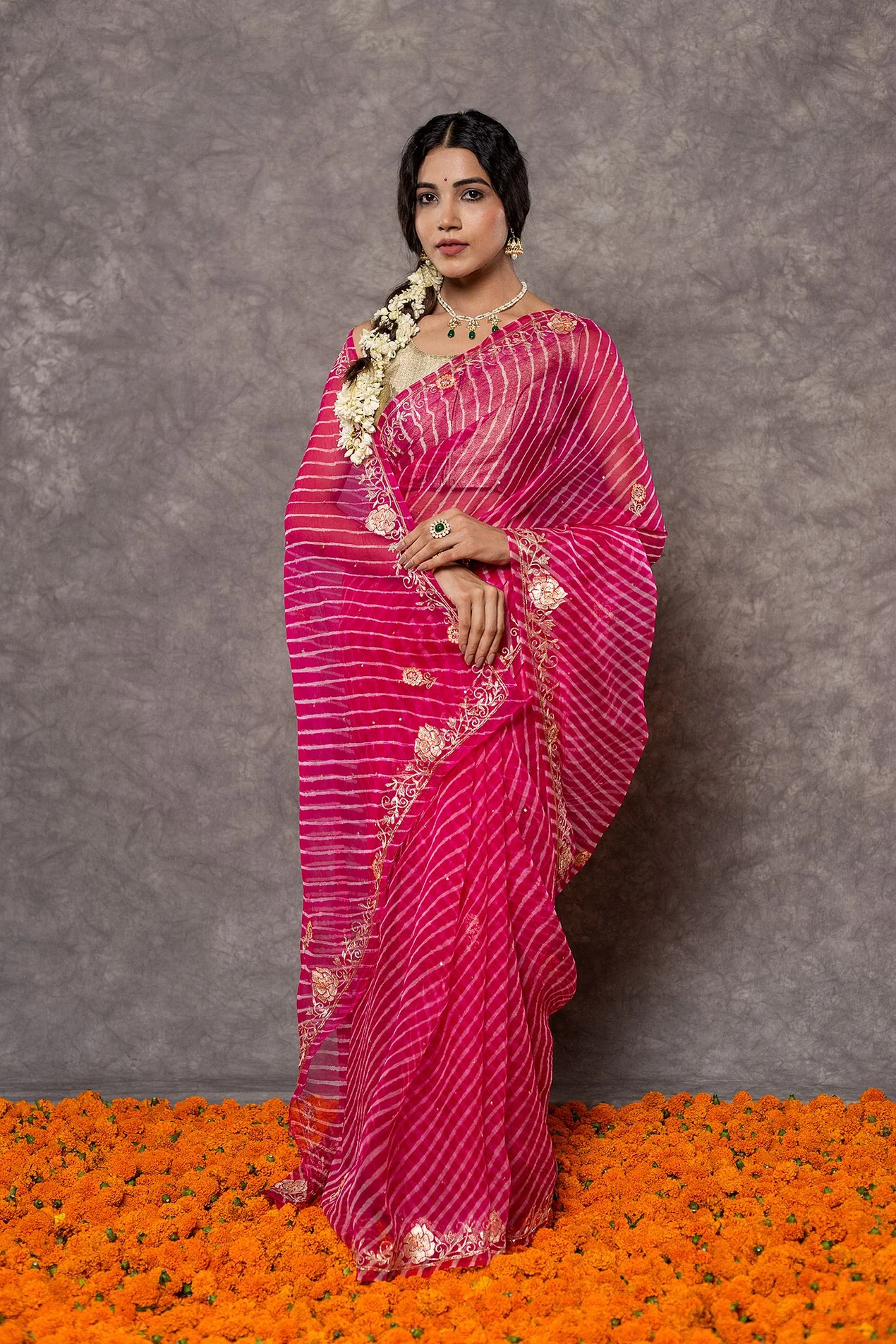Leheriya Saree
