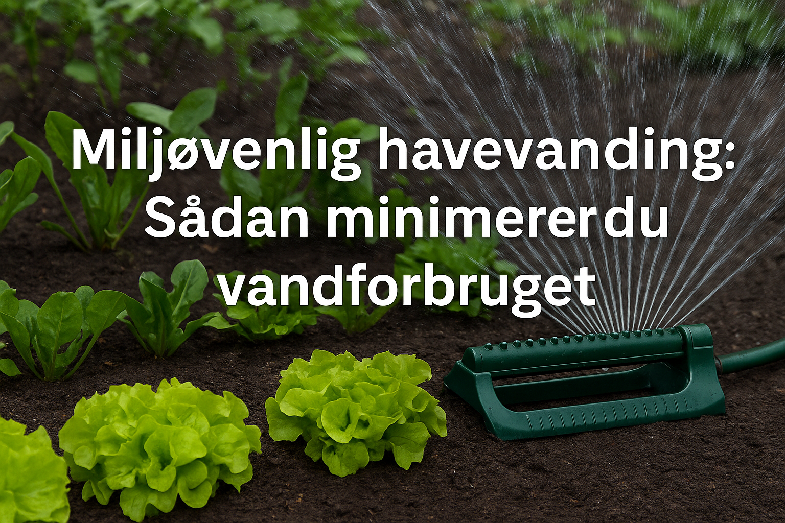 Miljøvenlig havevanding: Sådan minimerer du vandforbruget