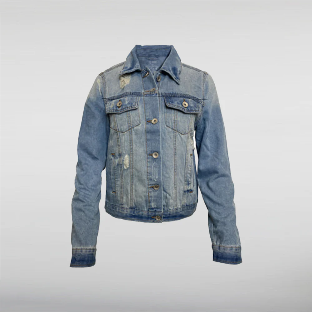 Pirates Dragon Distressed Trucker Jacket
