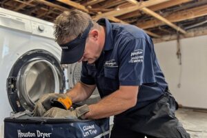 Cleaning Dryer Lint Trap 