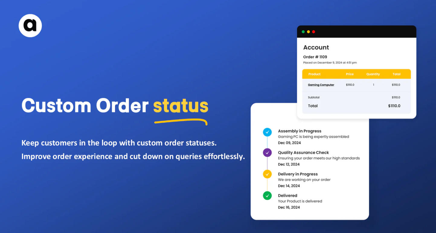 shopify order status