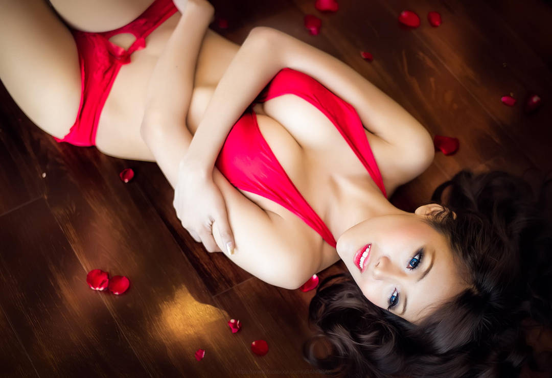 Red lingerie