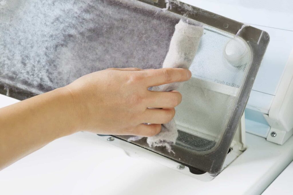Cleaning Dryer Lint Trap in Brooklyn,