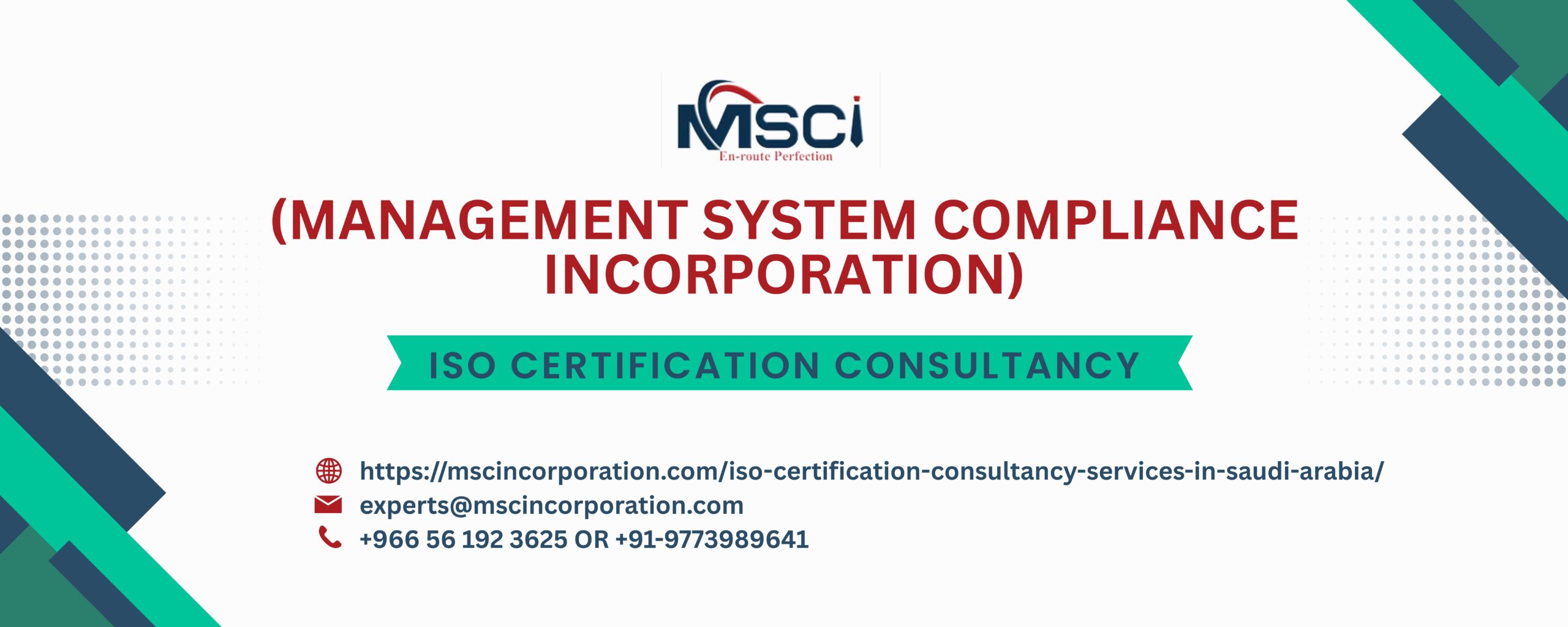 ISO Certification Consultancy in Saudi Arabia
