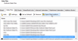 Click on Data Files and select the OST file