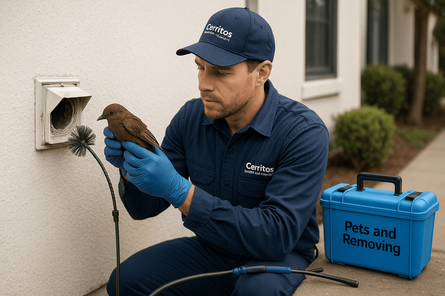 How to Safely Evict Pets Living Inside Dryer Vents In Cerritos?