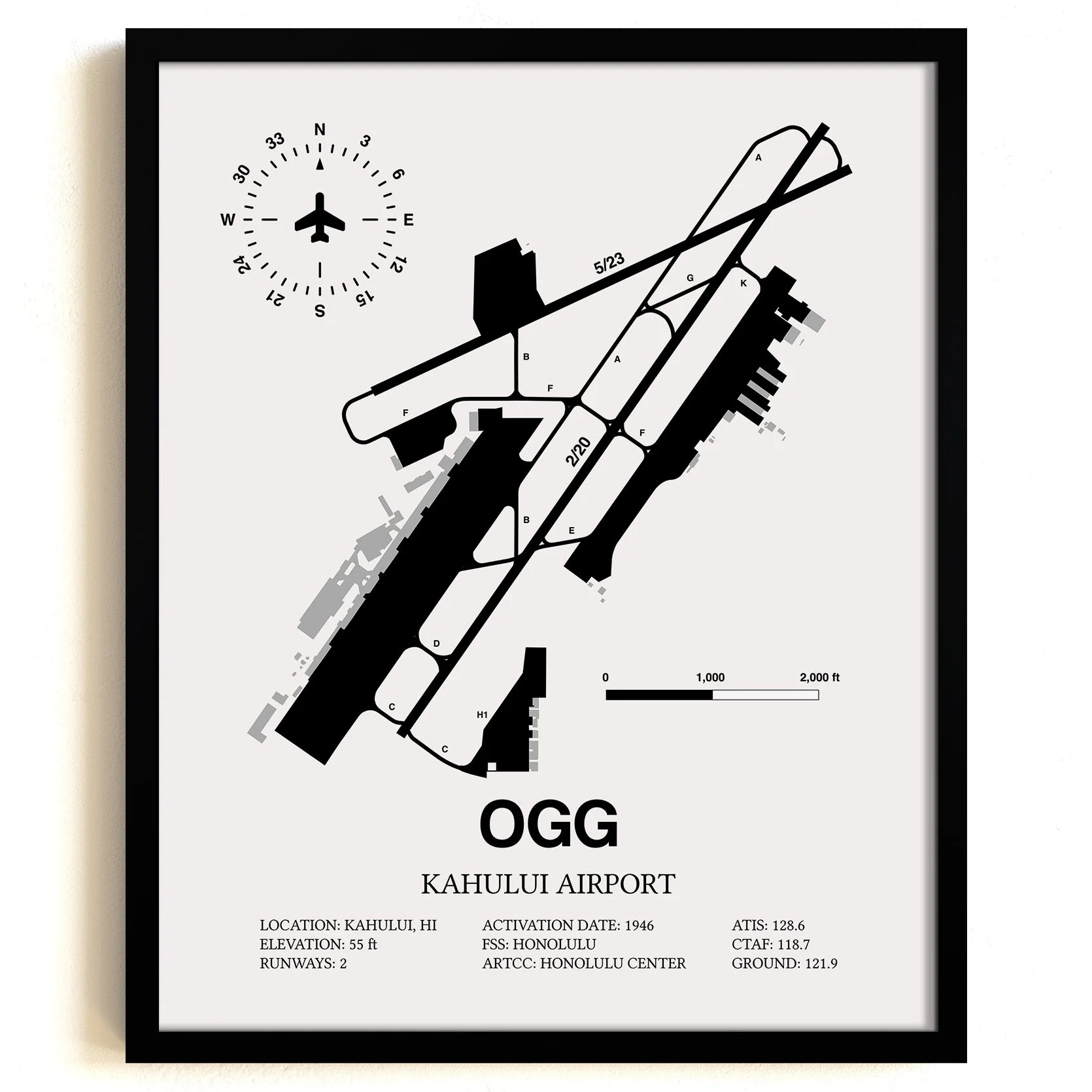 Kahului Airport Map