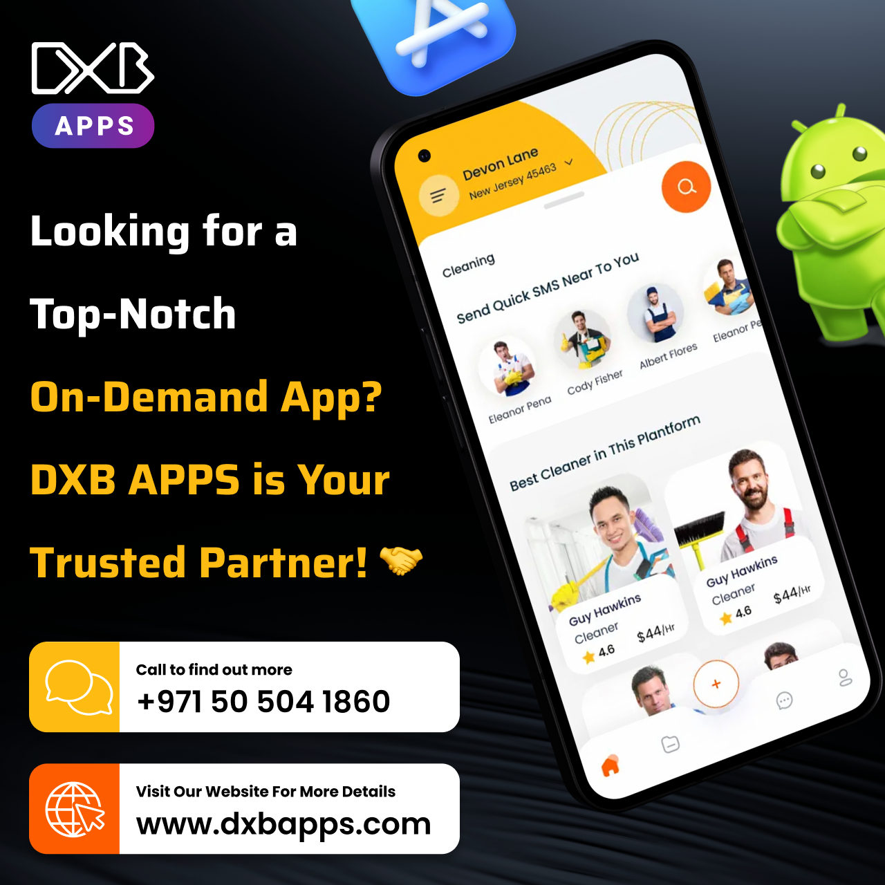 DXB APPS offers excellent Mobile app development Abu Dhabi solutions to clients