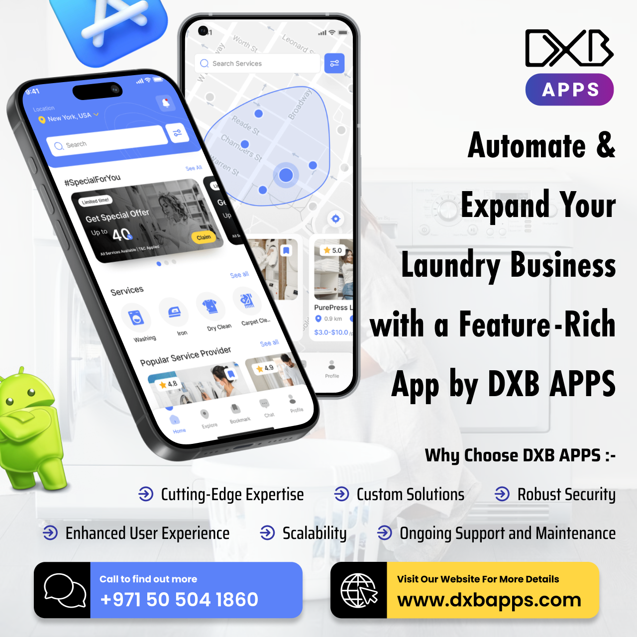 Get advanced mobile application development Abu Dhabi solutions by DXB APPS