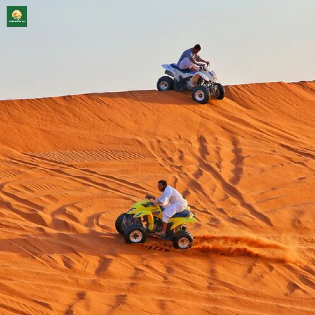 "Adventure-filled desert safari Saudi Arabia with dune bashing, quad biking Riyadh, and camel rides in golden sand dunes"