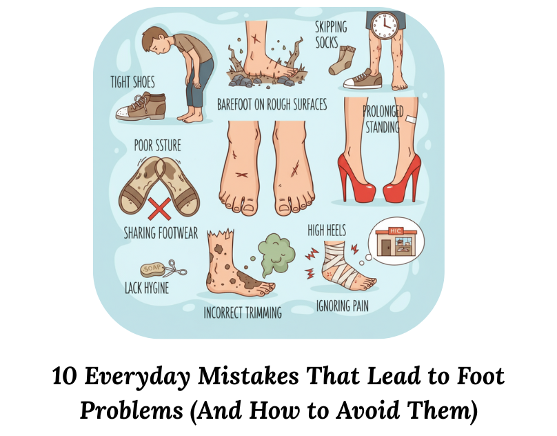 10 Everyday Mistakes That Lead to Foot Problems (And How to Avoid Them)