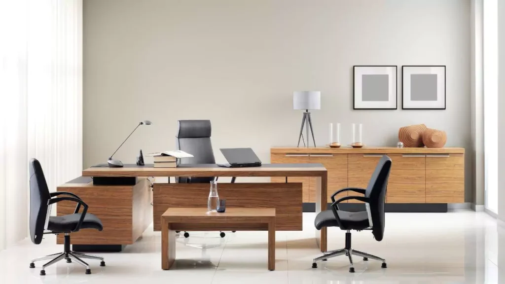 Premium modular office furniture solutions by Mueble India