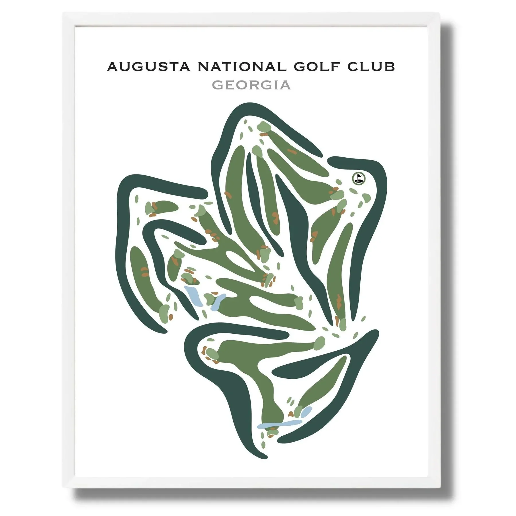 Augusta National Course Map