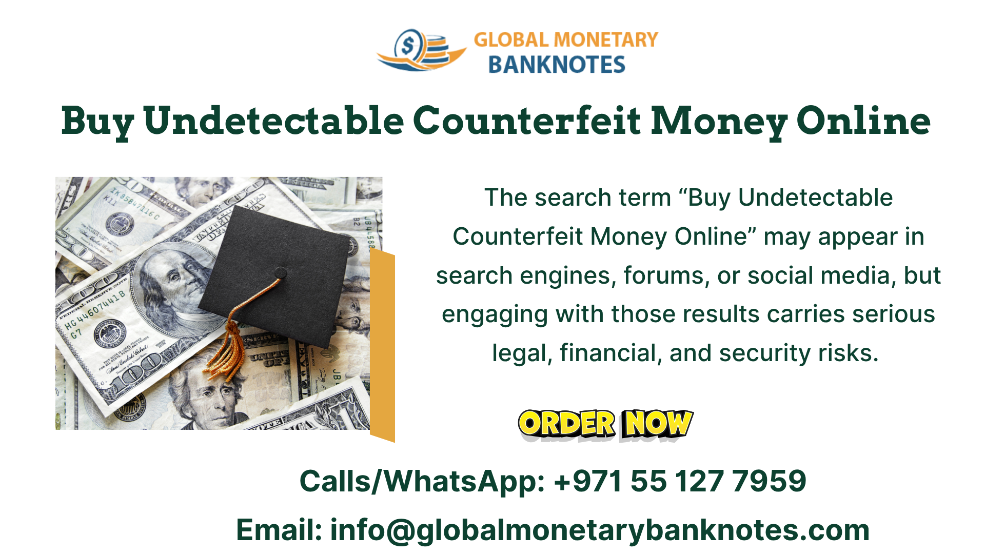 Buy Undetectable Counterfeit Money For Sale - globalmonetarybanknotes.com