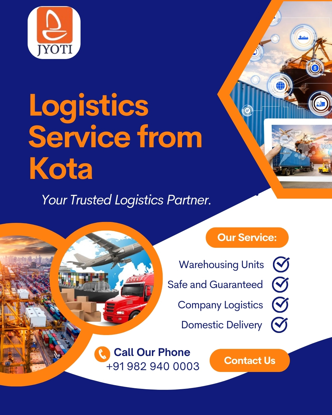 Jaipur Logistics Service from Kota
