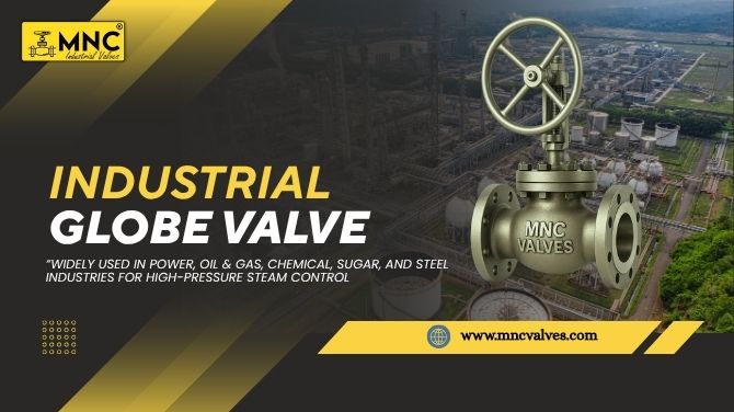 High-pressure industrial gate valve used in power plants, oil & gas, and chemical industries, manufactured by MNC VALVES Ahmedabad.