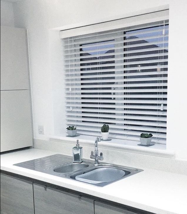 Modern Venetian window blinds providing light control