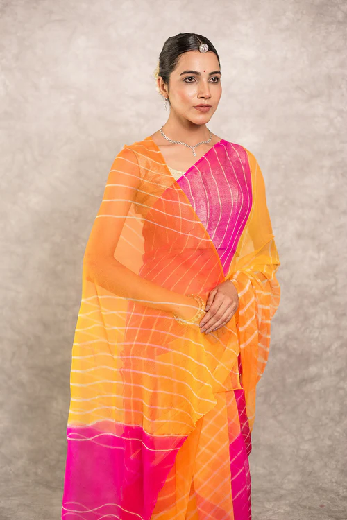 Leheriya Saree