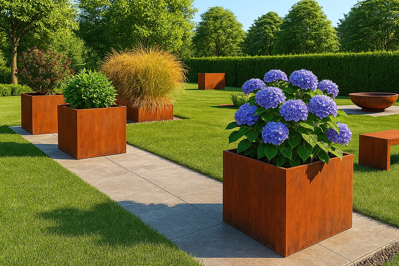 donice ze stali corten